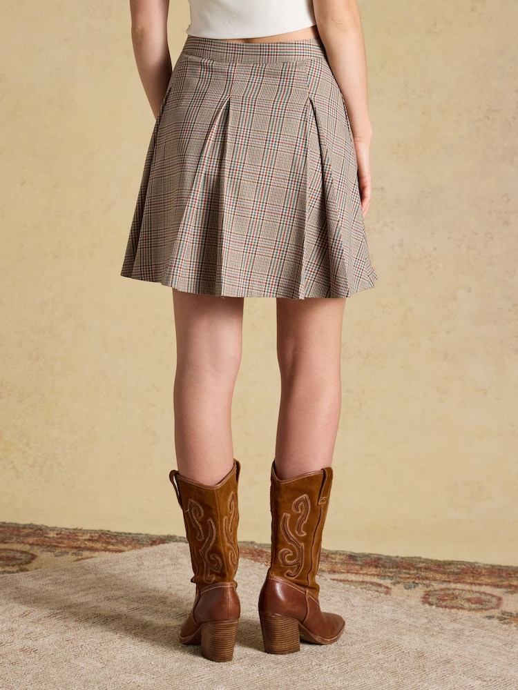 Joules Ada Pleated Mini Skirt - Imagem 2 de 6 Joules Ada Pleated Mini Skirt - Imagem 2 de 6