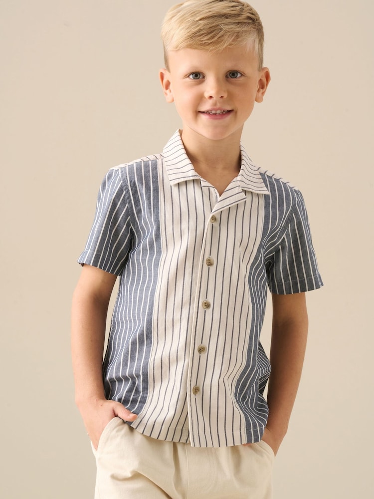 Angel & Rocket Blue Beau Cut And Sew Short Sleeve Shirt - Image 1 of 7