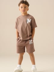 Angel & Rocket Brown Minecraft Shorts - Image 3 of 7