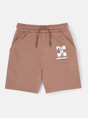 Angel & Rocket Brown Minecraft Shorts - Image 5 of 7