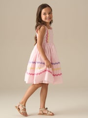 Angel & Rocket Pink Mia Wide Ric Rac Dress - Image 2 of 8