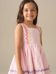 Angel & Rocket Pink Mia Wide Ric Rac Dress - Image 4 of 8