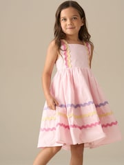 Angel & Rocket Pink Mia Wide Ric Rac Dress - Image 5 of 8