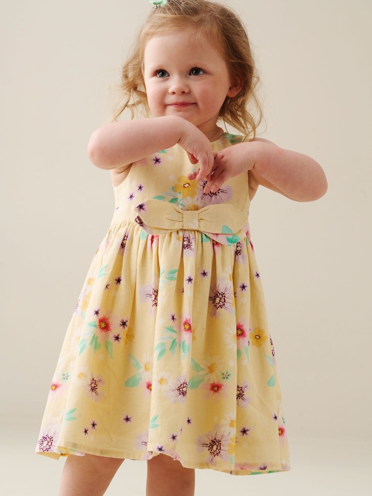 Angel & Rocket Edie Linen Floral Dress - תמונה 3 מתוך 3 Angel & Rocket Edie Linen Floral Dress - תמונה 3 מתוך 3