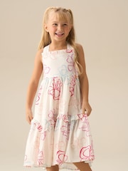Angel & Rocket White Lettie Printed Floral Dress - Image 1 of 8