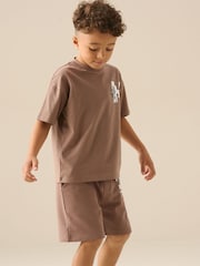 Angel & Rocket Brown Minecraft Graphic T-Shirt - Image 3 of 6