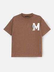 Angel & Rocket Brown Minecraft Graphic T-Shirt - Image 4 of 6