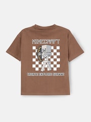 Angel & Rocket Brown Minecraft Graphic T-Shirt - Image 5 of 6