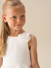 Angel & Rocket White Jess Crochet Flower Dress - Image 2 of 7