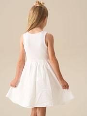 Angel & Rocket White Jess Crochet Flower Dress - Image 3 of 7