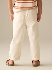 Angel & Rocket Brown Dash Textured Woven Joggers - Image 3 of 8