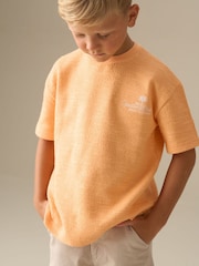 Angel & Rocket Orange Parker Orange Textured T-Shirt - Image 1 of 8