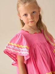 Angel & Rocket Pink Electra Ric Rac Dress - Image 4 of 8