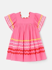 Angel & Rocket Pink Electra Ric Rac Dress - Image 6 of 8