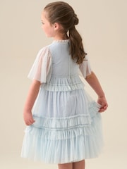 Angel & Rocket Xeni Ruffle Detail Mesh Dress - Imaginea 2 din 7