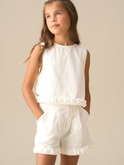 Angel & Rocket White Emmie White Woven Top - Image 2 of 7