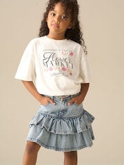 Angel & Rocket Blue Noemie Rara Denim Mini Skirt - Image 2 of 7