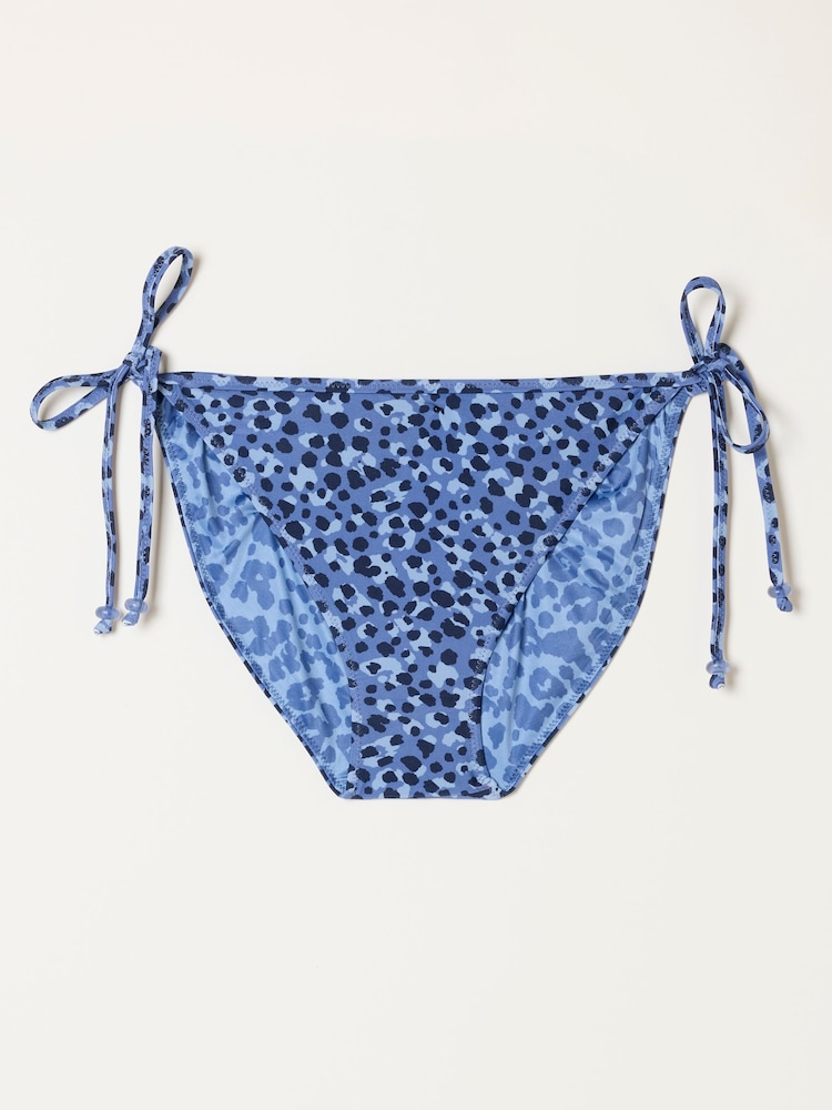 FatFace Rue Blue Abstract Animal Bikini Bottom - Image 5 of 5