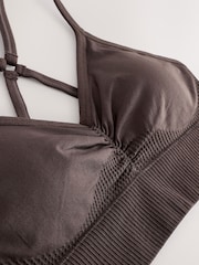 بني - حمالة صدر رياضية بدون درزات - صورة 2 من 3