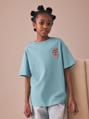 Blue Oversized Graphic Print T-Shirt (3-16yrs) - Image 1 of 8
