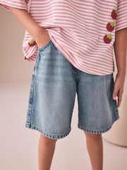 Rot gestreift - Beaded Tomato Oversized Boxy T-Shirt (3-16yrs) - Bild 5 von 9