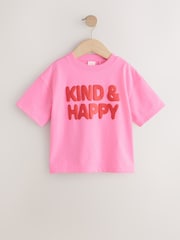 Pink Short Sleeve T-Shirt (3mths-7yrs) - Image 1 of 4