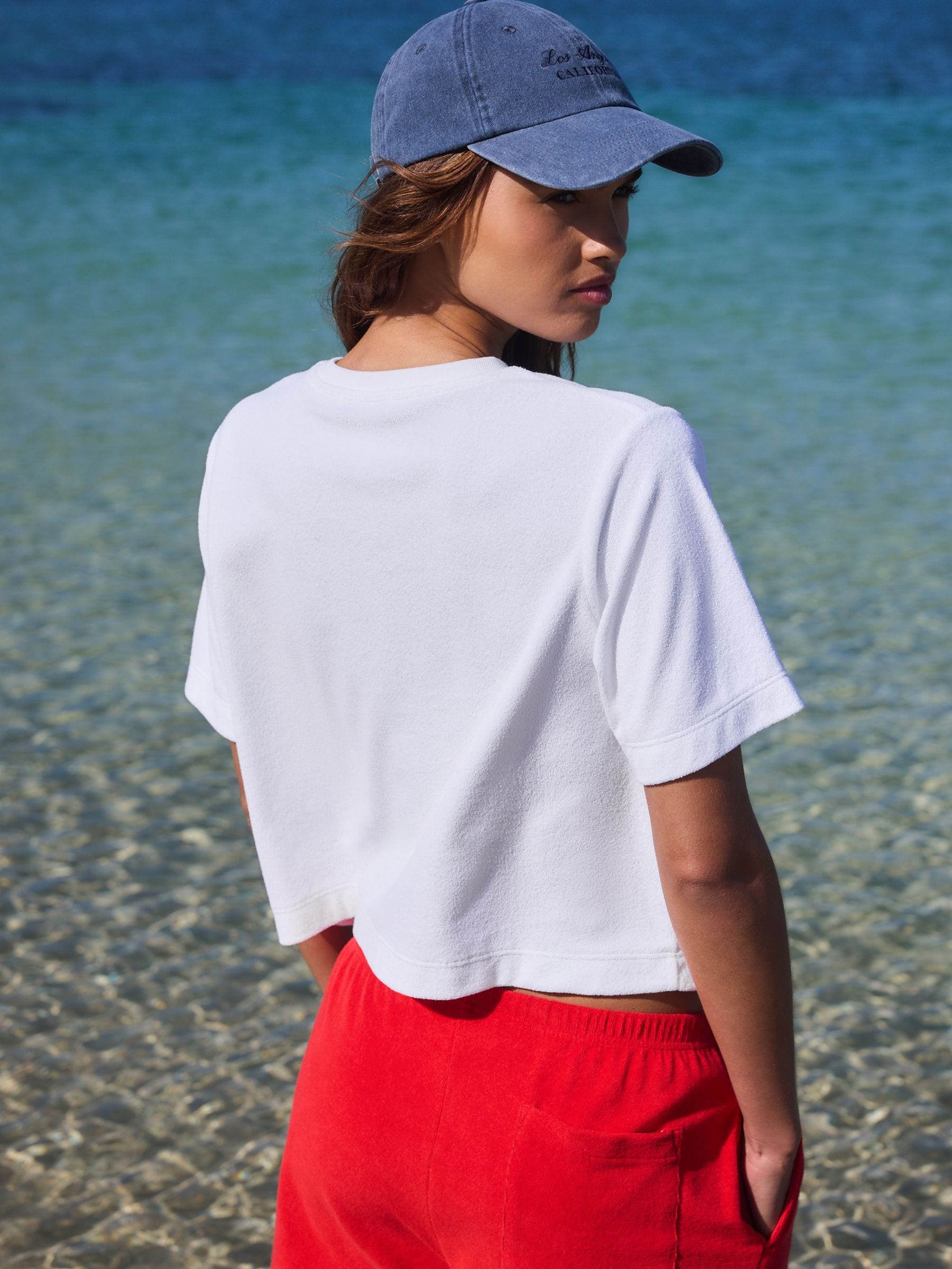 Buy White Towelling Summer Car Graphic T-Shirt from Next USA