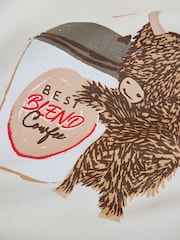 Cream Hamish Coffee Graphic Sweatshirt - Image 3 of 3
