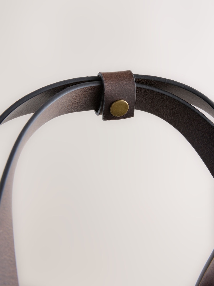 Navy Blue Waxed Canvas Multi Pocket Briefcase - Image 6 of 6