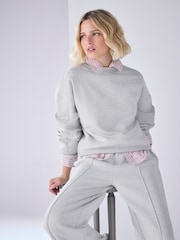 Grey Marl Crew Neck Sweatshirt - Image 2 of 5