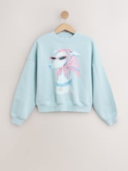 Blue Dog Graphic Crew Neck Sweatshirt - Image 1 of 3