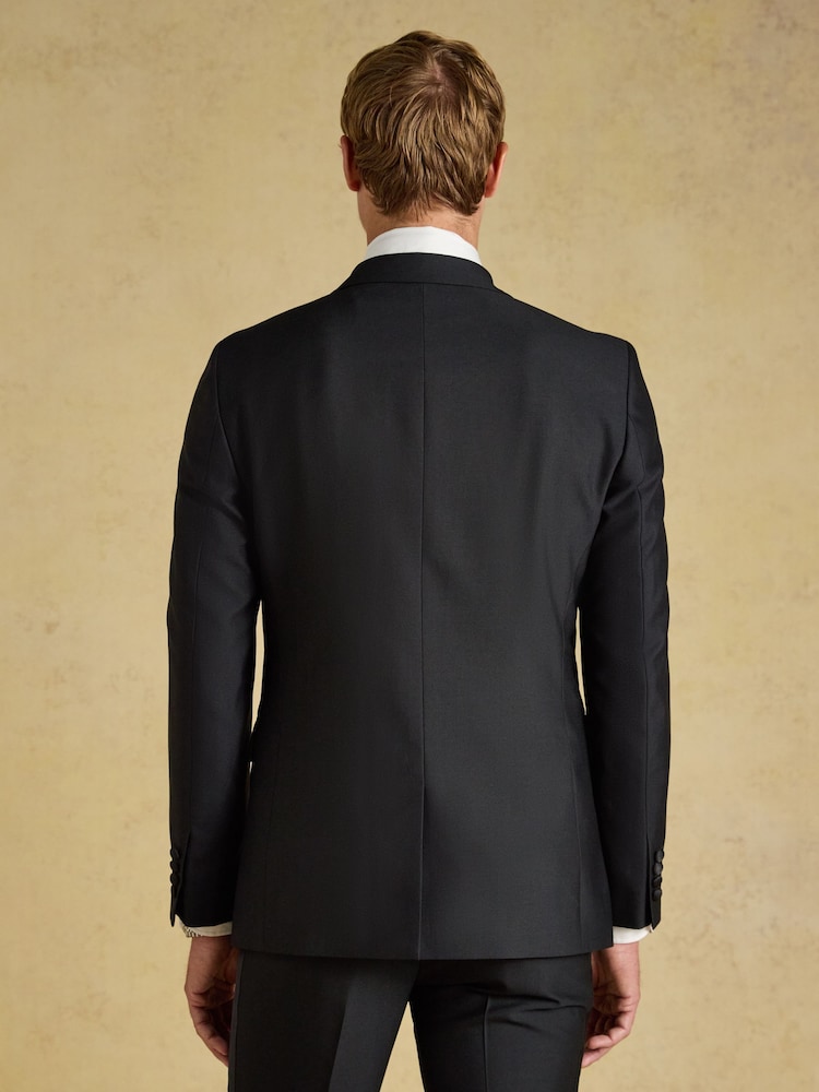 Joules Black Slim Fit Tuxedo Suit Jacket - Image 2 of 7