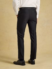 Joules Black Slim Fit Tuxedo Suit Trousers - Image 2 of 8