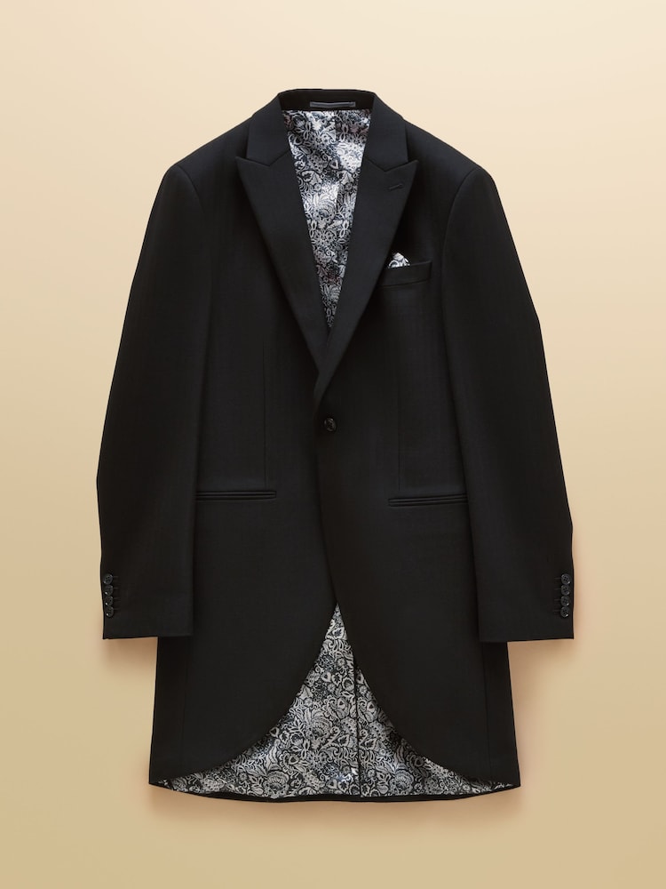 Joules Black Slim Fit Morning Suit Jacket - Image 8 of 8 Joules Black Slim Fit Morning Suit Jacket - Image 8 of 8