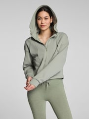 SPANX Cotton Fleece Full Zip Hoodie - 画像 1 / 5