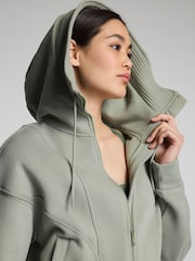 SPANX Cotton Fleece Full Zip Hoodie - 画像 4 / 5