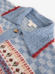 Laura Ashley Blue Homespun Floral Cardigan - Image 6 of 7