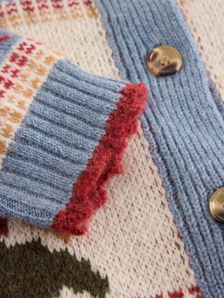 Laura Ashley Blue Homespun Floral Cardigan - Image 7 of 7
