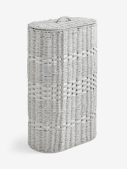 Grey Woven Slimline Laundry Hamper - Image 1 of 1