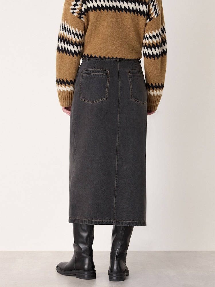 Φούστα Midi με κουμπιά και τζιν Whistles - Εικόνα 2 του 5