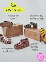 ゴールド - Zig+Star Cosmic Junior Closed-Toe Sandals - 画像 6 / 6