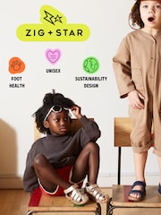 アニマル柄 - Zig+Star Cosmic Junior Closed-Toe Sandals - 画像 6 / 7