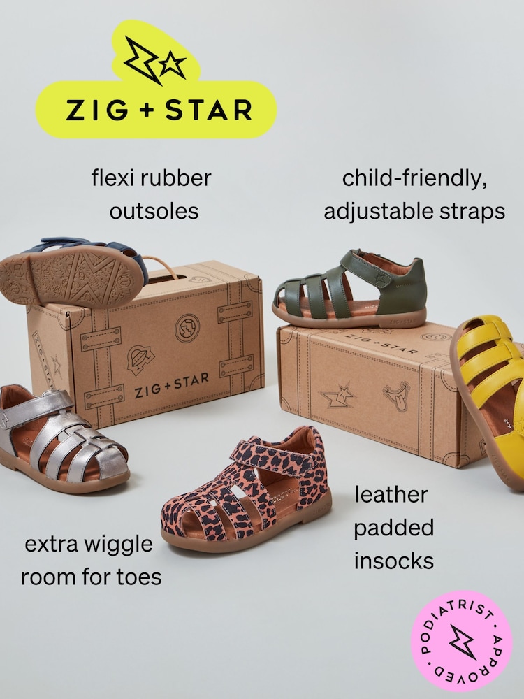 アニマル柄 - Zig+Star Cosmic Junior Closed-Toe Sandals - 画像 7 / 7