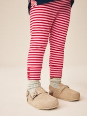 Navy Christmas Long Sleeve Ribbed Raglan Top and Leggings Set (3mths-7yrs) - Image 4 of 9