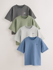 Minerals - Kurzarm-T-Shirts mit Logo-Brustgrafik im 4er-Pack (3–16 J.) - Bild 1 von 8