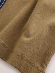 Navy/Tan/Stone Vehicles Graphic Long Sleeve Relaxed Fit T-Shirts 3 Pack (3-16yrs) - Image 8 of 9