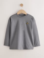 Nourriture bleue/verte/anthracite - T-shirts décontractés à manches longues Lot de 4 (3-16ans) - Image 2 de 8