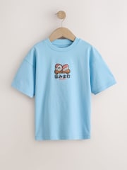 Azul/Cemento/Óxido - de Print manga corta  T-Shirts 3 gráfico y corte holgado (paquete316) ( años) - Imagen 3 de 7