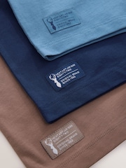 Mink/Blue/Navy - Short Sleeve Colourblock T-Shirts (3-16yrs) - រូបភាព 7 នៃ 7