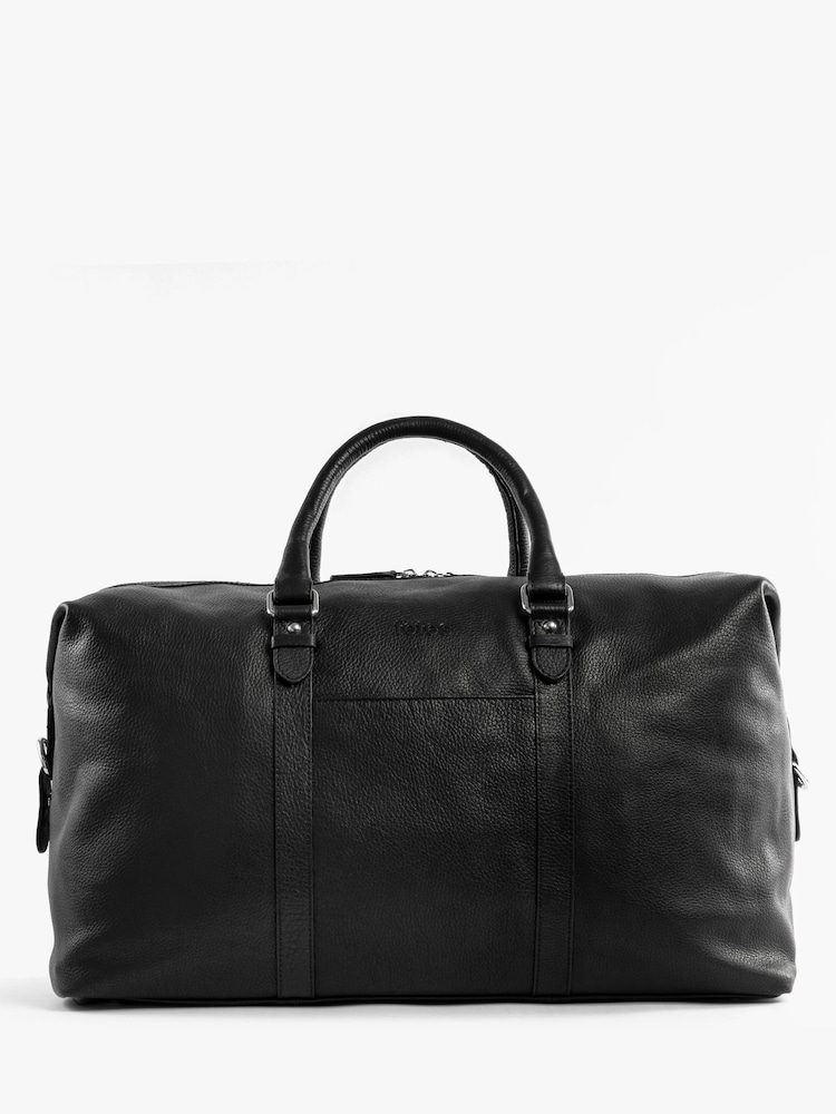 Totes Black Genuine Leather Weekender Bag - Image 2 of 5